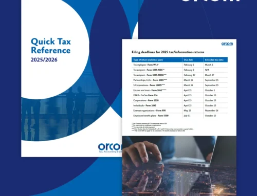Quick Tax Reference Guide 2026 USA : barèmes d&rsquo;imposition, seuils, montants, grilles fiscales, échéances …